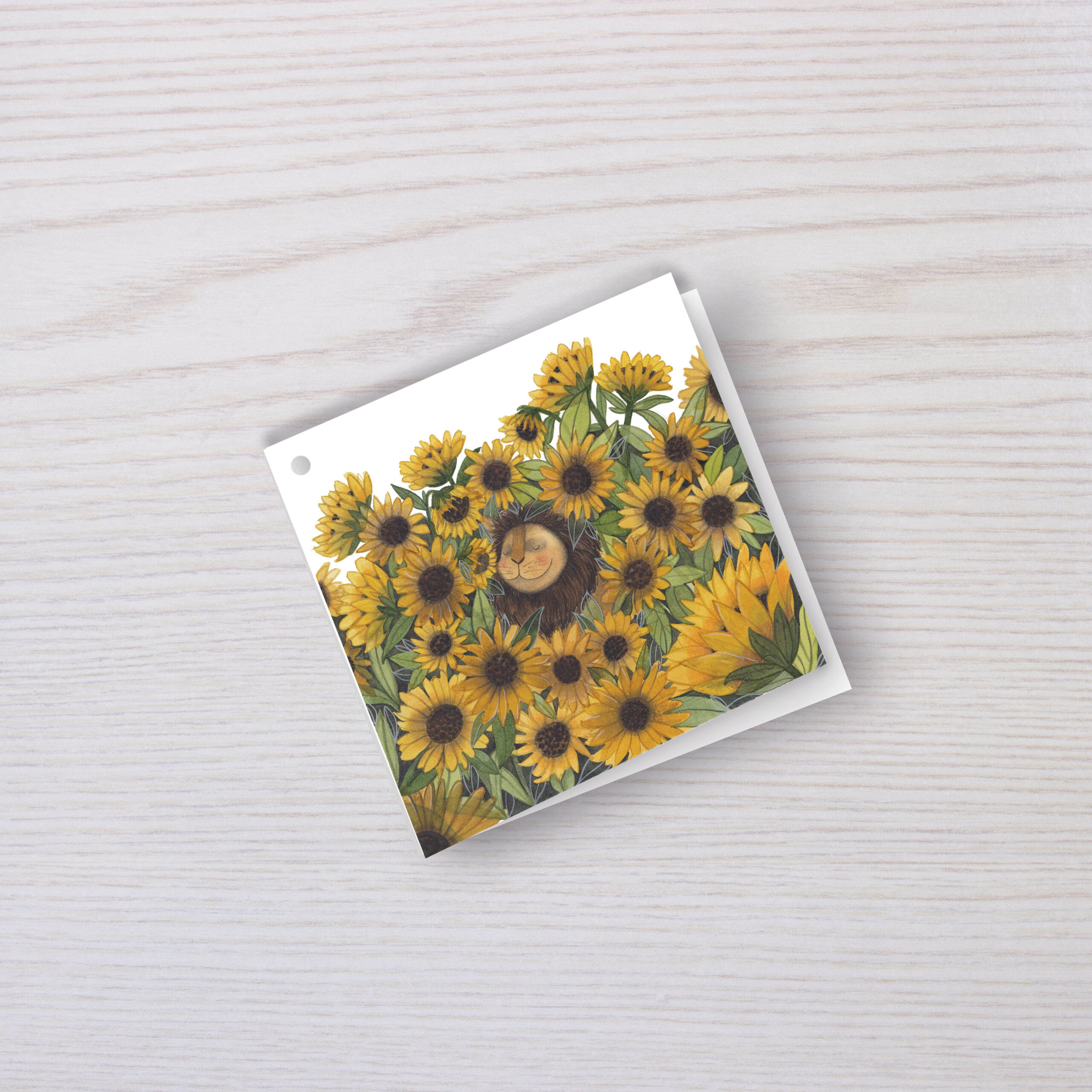 biglietti chiudipacco Leone Girasole