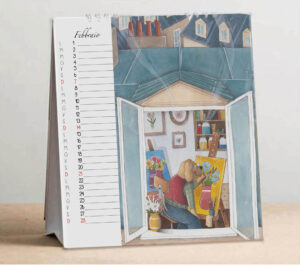 calendario da TAVOLO " FINESTRE SUL MONDO"